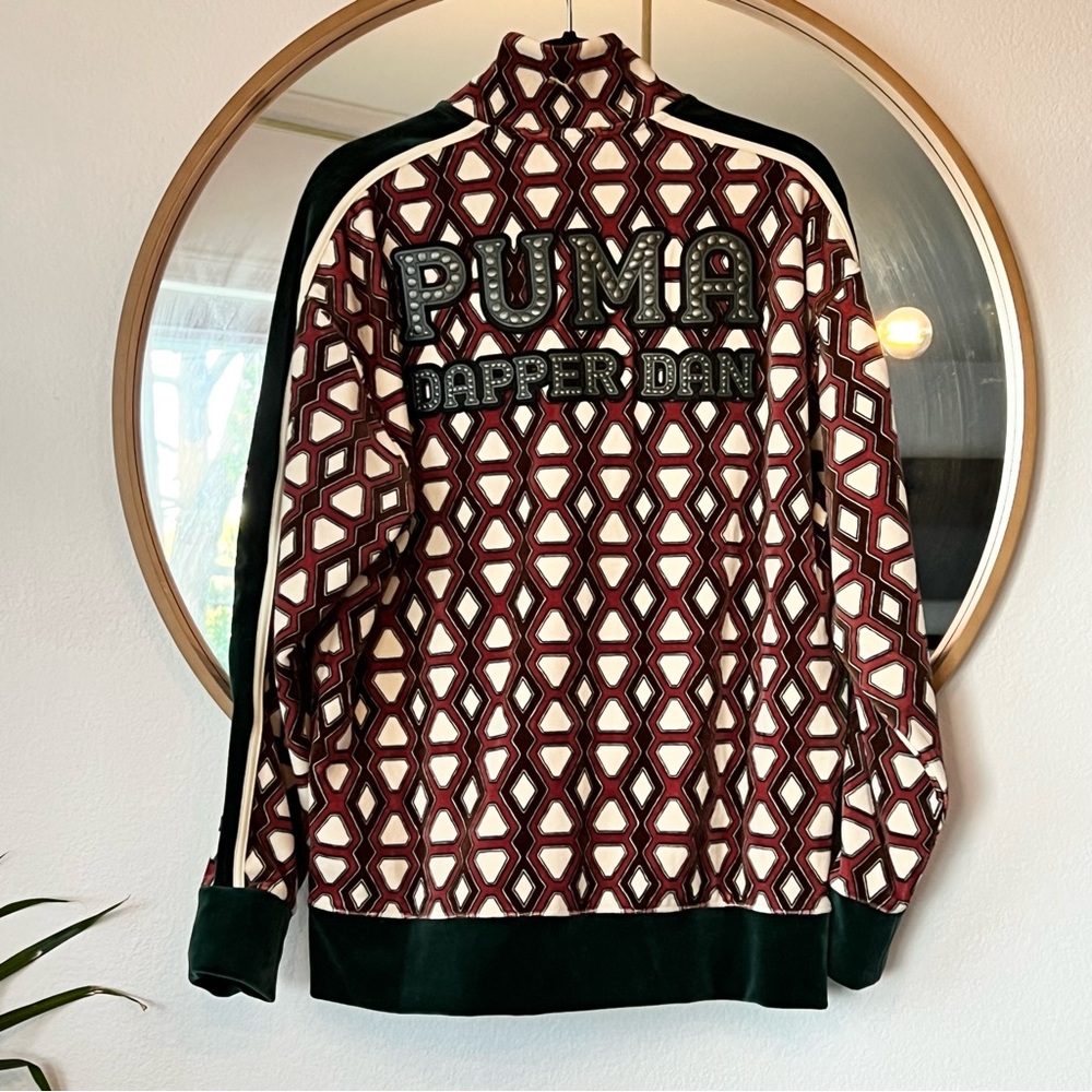New Puma x Dapper Dan T7 Jacket mens size small Multi-Color Harlem design rare - Picture 2 of 13